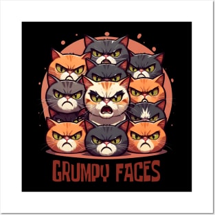 Grumpy Faces Posters and Art
